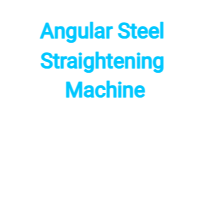 Angular steel straightening machine