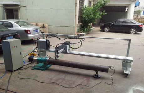 CNC Light Pole Door Cutting Machine