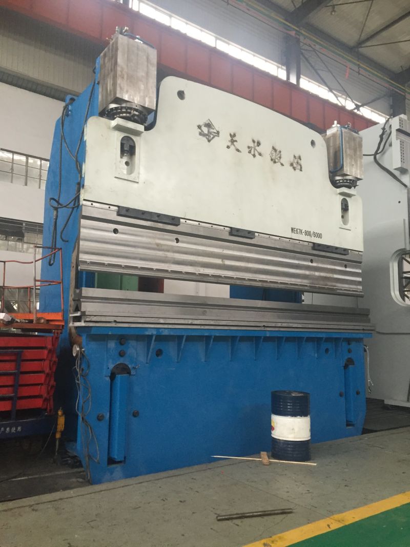 800t/6m Hydraulic Bending Machine Used to Process Steel Construction (WE67K-800t/6000mm)